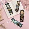 (US Local)8Pcs DIY Phoenix Diamond Painting Art Bookmarks with Crystal Pendants for Gift
