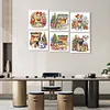 (US Local)6pack Xmas Dog-Special Shaped Diamond Painting Kit(30x30cm)