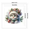 Cat - 18CT Stamped Cross Stitch - 30*30cm
