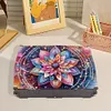 (US Local)Diamond Painting Storage Box DIY 5D Diamond Painting Jewelry Box (Pattern C)