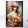 Diamond Painting-DIY Full Round Drill Flower Beauty(40*60CM）