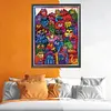 Colorful Cat - 11CT Stamped 3 Strands Cross Stitch 40*50cm/15.75*19.69in