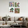 (US Local)4Pack Xmas-Special Shaped Diamond Painting Kit(30x30cm)