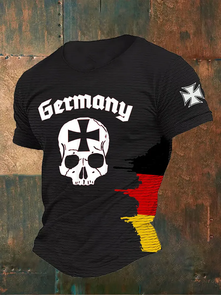 Deutschland Print T-Shirt f&uuml;r M&auml;nner
