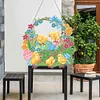>SALE<5D Rabbit Basket Hanging Pendant With Light Strip DIY Acrylic Craft Gifts(YH317)