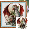 Christmas Pterosaur - 11CT Stamped Cross Stitch - 40*40cm - Dragon Xmas