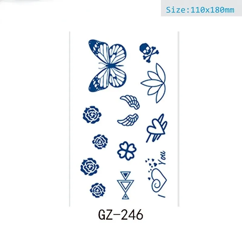 Juice tattoo stickers Net celebrity tattoo stickers lasts 15 days Herbal semi-permanent tattoo stickers