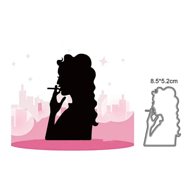 Heart Rains Umbrella Girl Metal Cutting Dies Cut Die Mold Decoration Scrapbook Paper Craft Knife Mould Blade Punch Stencils Dies