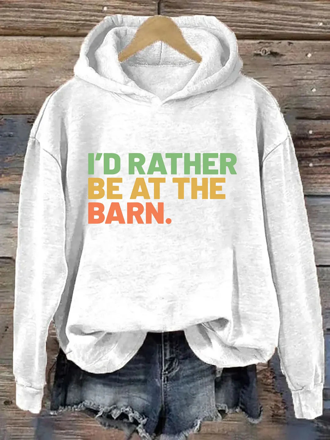 I'd Rather Be At The Barn Hoodie