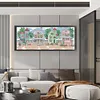(Small Size)[Brand]Seaside Village - 14CT Stamped Cross Stitch - 54*21cm