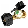 Gas Pressure Meter Propane Adapter Gauge Brass Propane Gas Gauge for 5-40lb Tank