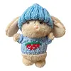 Handmade Mini Bunny Hug Cute with Gift Box Card Soft Floppytiny Easter Bunnie Best Gifts for Bunny Easter Holiday Birthday