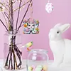 (US Local)PET Double Sided Special Shaped Easter Alphabet DIY Diamond Painting Keychain