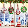 >SALE<Christmas Photo Frame 4PCS Photo Frame Hanging Diamond Painting Xmas Photo Frame