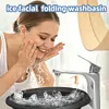 Face Ice Bath - Foldable Washbasin With Built-In Ice Tray Bowl For Face Ice Bath