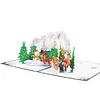 Winter Xmas-Pop Up Greeting Card