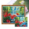 (US Local)Flower-11CT Stamped Cross Stitch Kit(55x45cm)