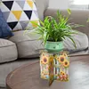 (US Local)Acrylic Sunflower Diamond Painting Plant Stand Potted Plant Holder Rack Kit