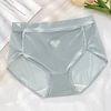 Men's ice silk sexy mesh high slit briefs