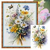(Multi-Style) Flowers-11CT Stamped Cross Stitch 30*40cm/11.81*15.75in
