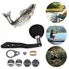 Fishing Reel Handle Metal Knob Handle Kit EVA Oval Grip Single Rocker for Men(B)