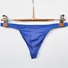 Men's Thong Underwear Sexy Men's Underwear Ice Silk Fabric Bikini G-String Thongs