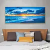 (Big Size) Sunrise at Sea - Full Round Diamond Painting  100x40cm