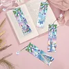 (US Local)Santa Claus A5 Size Diamond Painting Notebook Set with 4Pcs Bookmark Gift