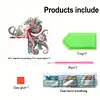 (US Local)Animal Diamond Painting Art Door Right Angle Sign for Indoor Outdoor Wall