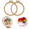 (US Local)2Pcs Round Embroidery Hoops DIY Sewing Tool for DIY Sewing Craft (20cm)