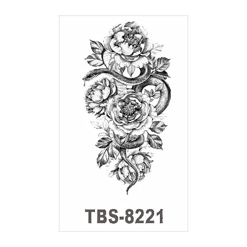 Waterproof Temporary Tattoo Stickers Wolf Fox Tattoo Chest Stickers Leg Arm Tatoo Man Woman Fake Tattoo Art Fashion Body Jewelry