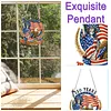 250th Anniversary of US Flag DIY Acrylic Diamond Painting Hanging Kit Special Shape Crystal Rhinestone Art Pendants Single Side Drill for Adults Gift Home Wall Or Window Decor