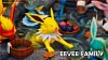 GK Scale Pokemon Ecological Landscape Series Eevee Family Hot Springs with LED - Pokemon Resin Statue - TiaoTiao Hall Studio