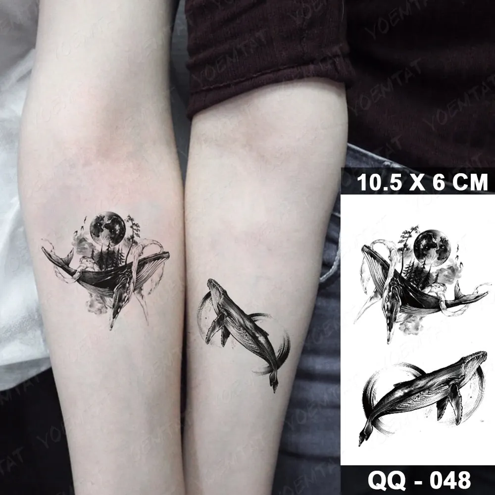 Waterproof Temporary Tattoo Sticker Small Lines Flowers Flash Tatoo Geometry Hand Arm Wrist Fake Tatto For Body Art Women Child