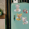 6PCS DIY Diamond Painting Refrigerator Magnets Sticker Kit (Funny Fox)