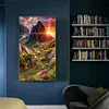 Diamond Painting-DIY Full Round Drill Mountains Fields(70*40 CM)
