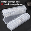 12/24/30pcs Craft Storage Box And Organizer Clear Plastic Bead Organizer Box/Suitable for Jewelry, Crafts, Beads Storage DIY Craft Accessories 