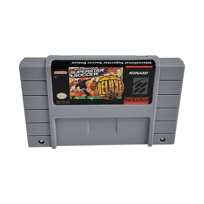 International Superstar Soccer Deluxe SNES For Super Nintendo Entertainment System - 16 Bit US Version Game Cartridge