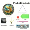 Butterfly Sunflower DIY Acrylic Diamonds Painting Clocks Bedroom Decor Pendant Hanging Kit