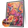 Bird With Flower - Round AB Drills Diamond Painting(55*45cm)