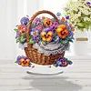 (US Local)Flower Double Sided Effect Table Top Diamond Painting Desktop Ornaments Kit(Phalaenopsis)