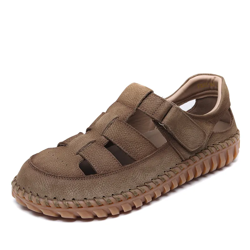 Yyvonne Kraft Hand-Made Retro Hollow Sandals Women 2025 Summer New Comfortable Thick-Soled Casual Roman Sandals