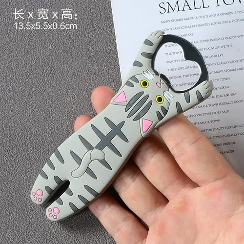Athvotar Cute Animal Paw Wine Bottle Opener Beer Bottle Opener Cat Magnet Refrigerator Sticker Dog Fridge Magnet Beer Opener