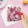 6Pcs Diamond Painting Christmas Deer Greeting Cards Christmas Cards