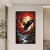 (Big Size)Eagle - 11CT Stamped Cross Stitch - 40*65cm - Animal