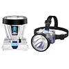 LED Rechargeable Head Lights Flashlight for Camping Cycling Fishing (White)