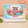 Diamond Painting Owl 2027 Paper Calendar Monthly Flip Tabletop Calendar Kit