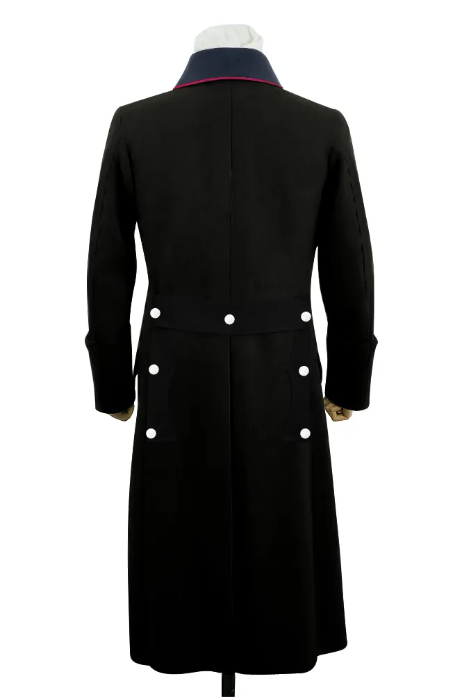   Fire&nbsp;Police&nbsp;Black&nbsp;Wool&nbsp;Greatcoat German-Uniform