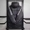 2024 Germany Black-White Edge Soccer Long Cotton jacket 1:1 Thai Quality