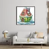 Watermelon House-11CT Stamped Cross Stitch 29*27cm/11.42*10.63in